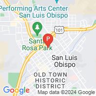 View Map of 1250 Peach Street,San Luis Obispo,CA,93401